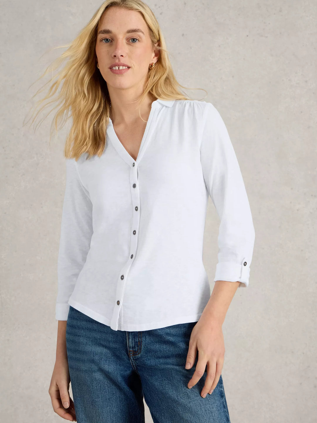 Chemise classique en coton biologique Annie - Coton biologique