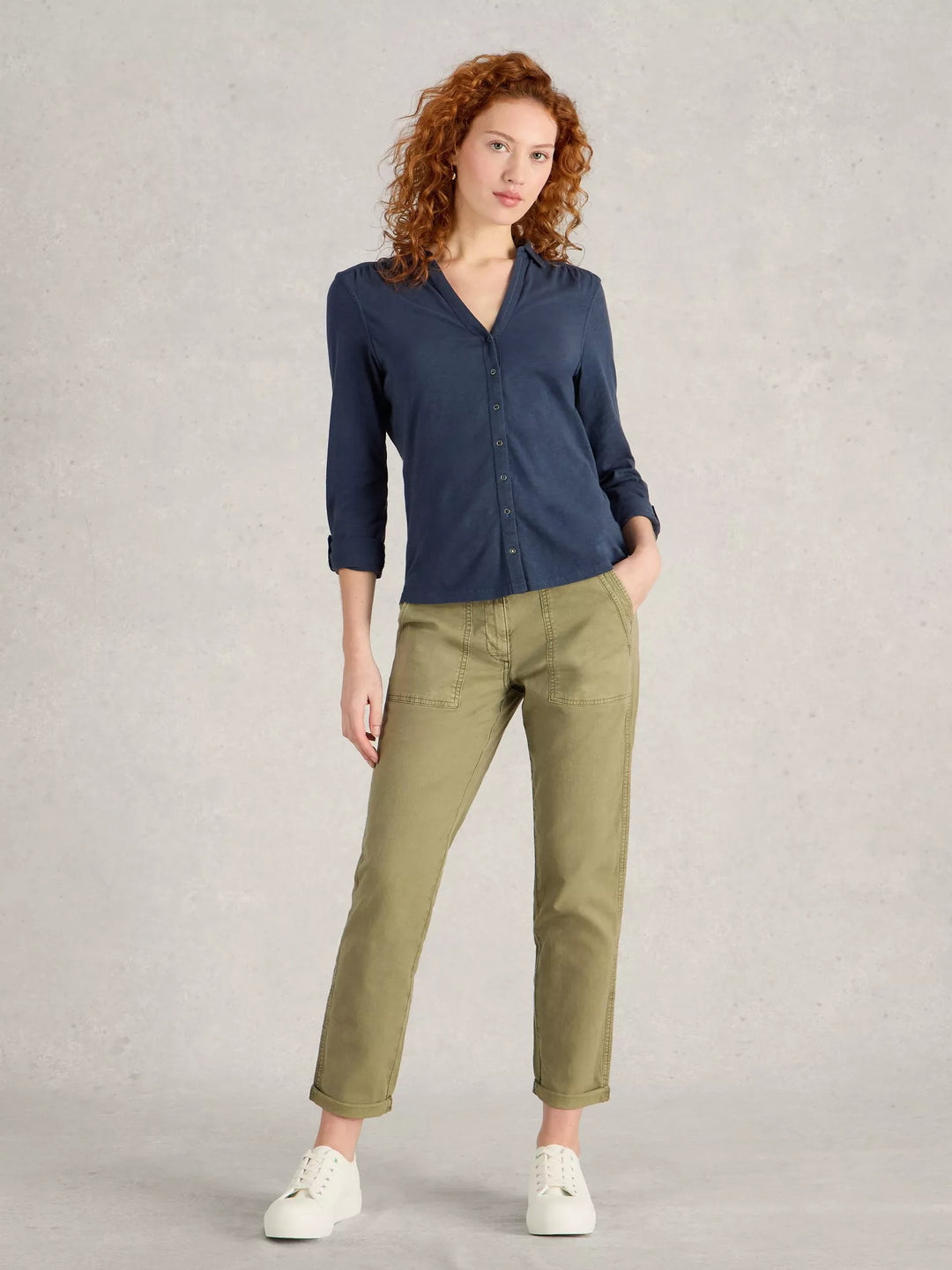 Chemise classique en coton biologique Annie - Coton biologique