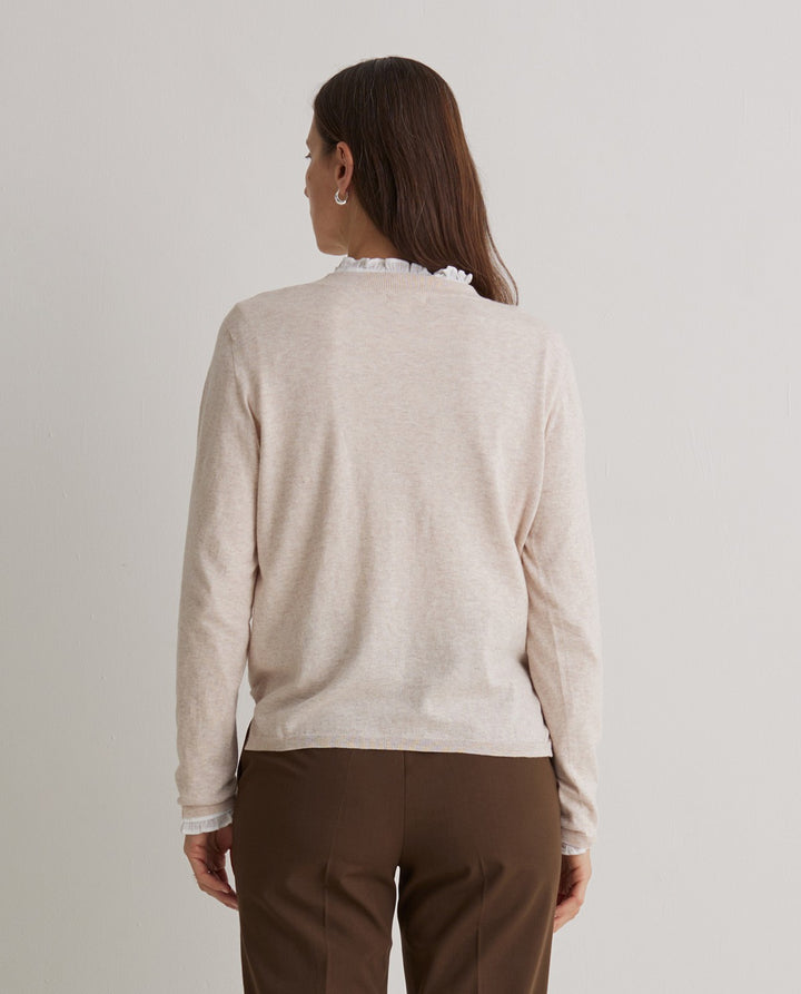 Pull coton bio col rond