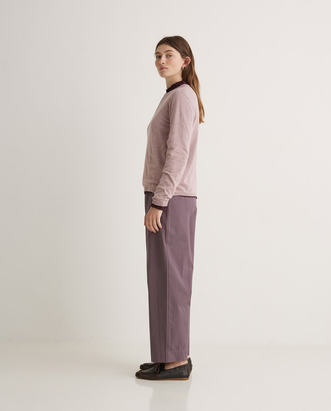 Pull coton bio col rond