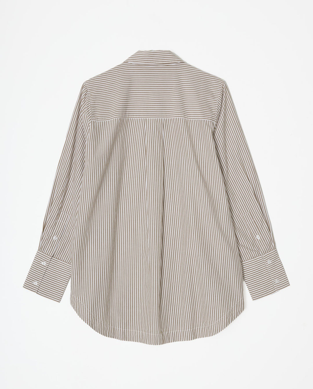 Chemise ample à rayures taupes