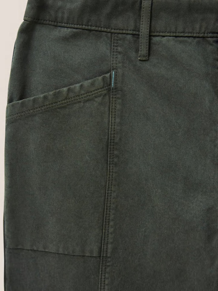 Pantalon coupe droite avec coutures décoratives