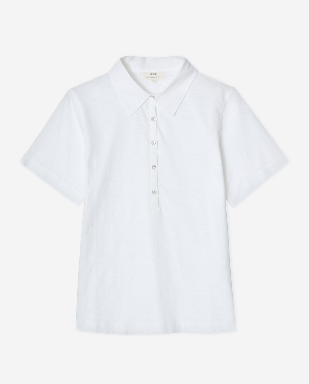 T-shirt en coton biologique - Coupe polo et style épuré