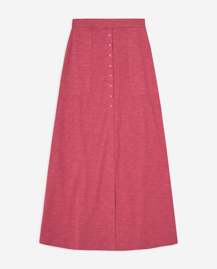 Jupe à boutons décoratifs - 100% coton doux et respirant