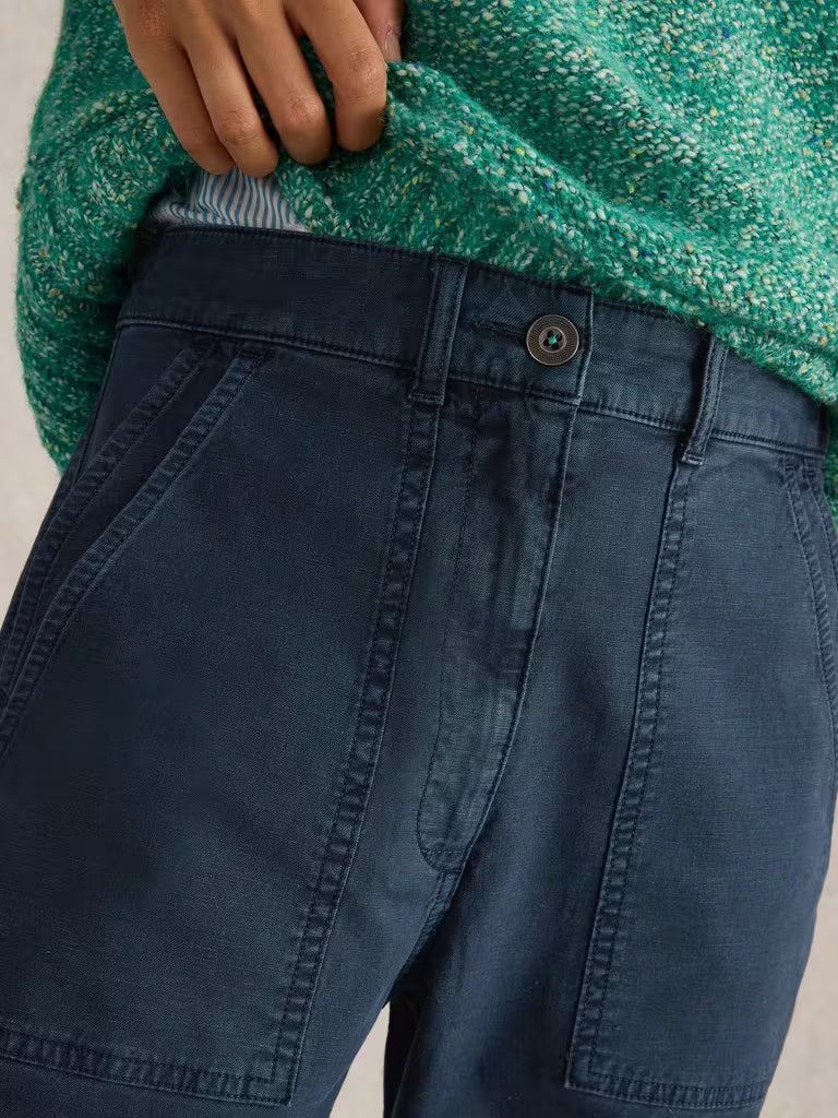 Pantalon chino en coton lin Twister