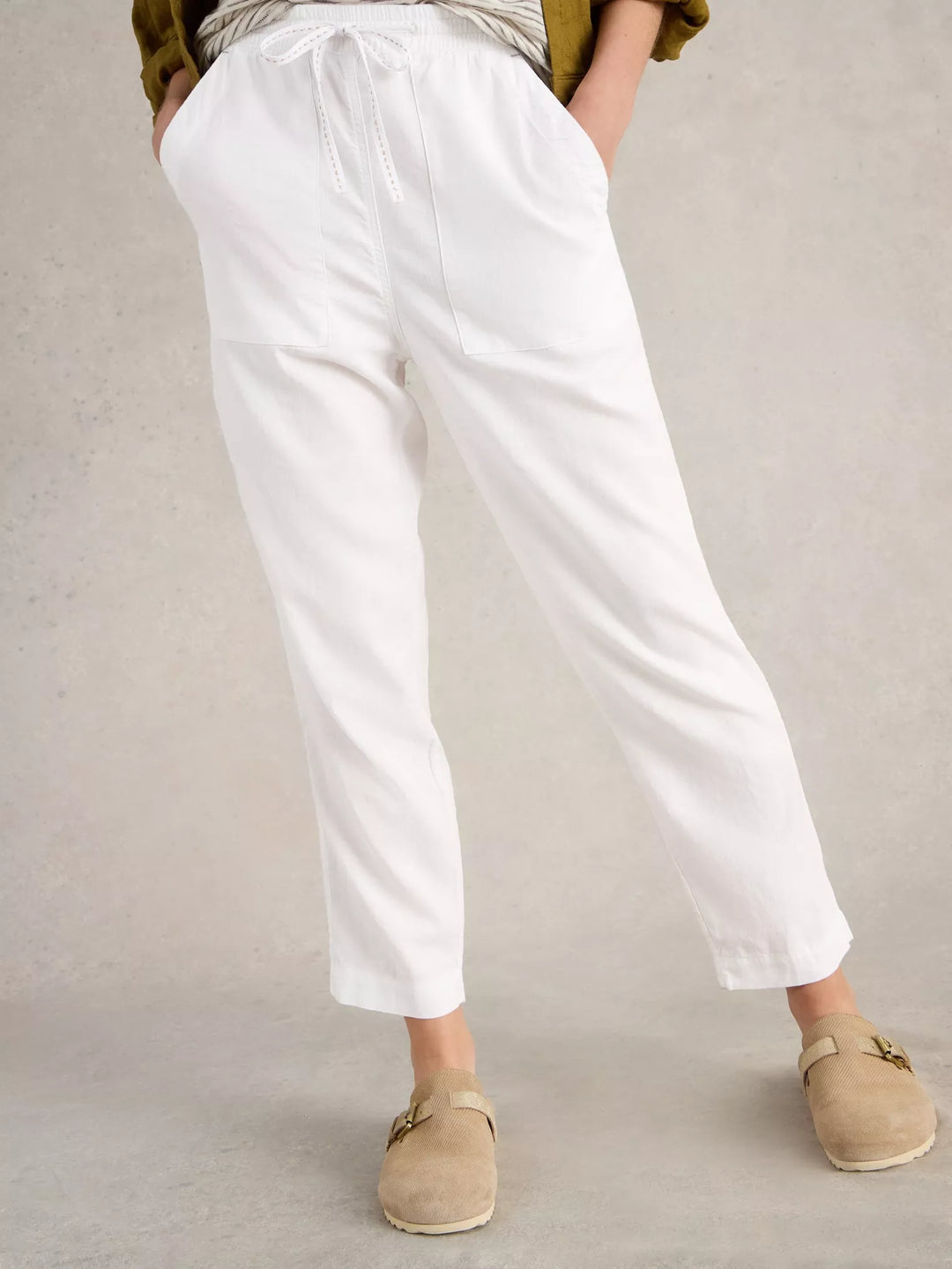 Pantalon en lin Elle - Avec viscose (LENZING™ ECOVERO™)