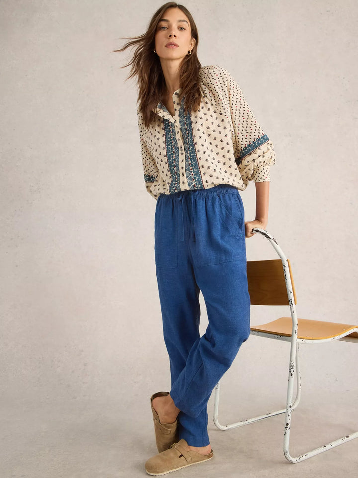 Pantalon en lin Elle - Avec viscose (LENZING™ ECOVERO™)