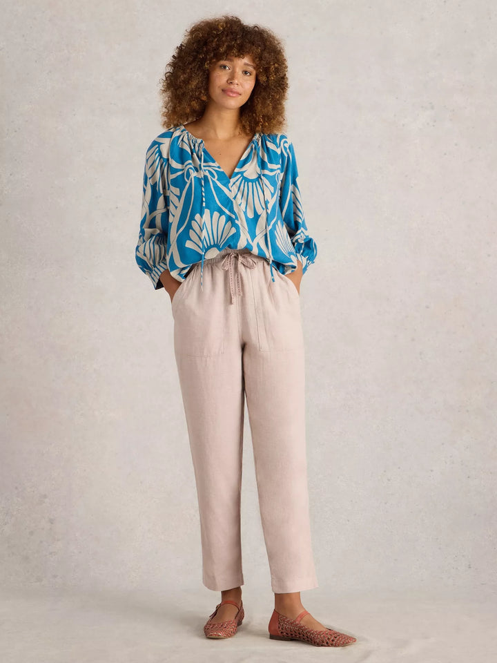 Pantalon en lin Elle - Avec viscose (LENZING™ ECOVERO™)
