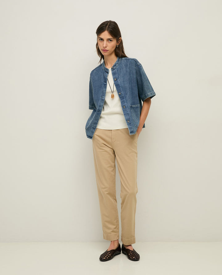 Pantalon à taille mi-haute confortable - Coton biologique