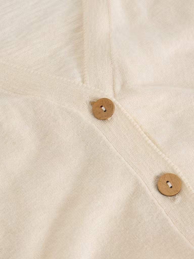 Veste sans manches col V Nova - Mélange de coton biologique et lin