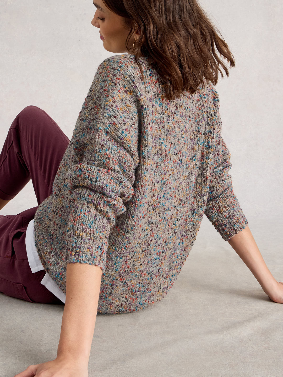 Pull décontracté et texturé