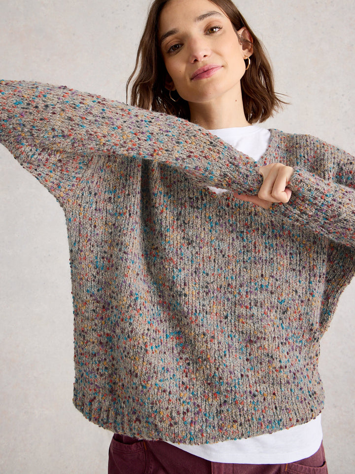 Pull décontracté et texturé