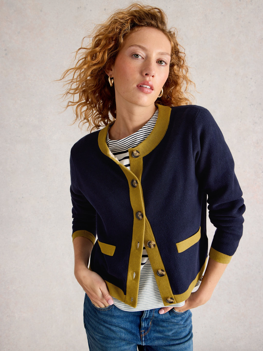 Cardigan chic bicolore Charlotte