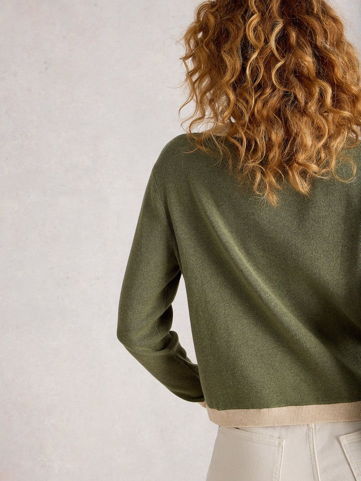 Cardigan chic bicolore Charlotte