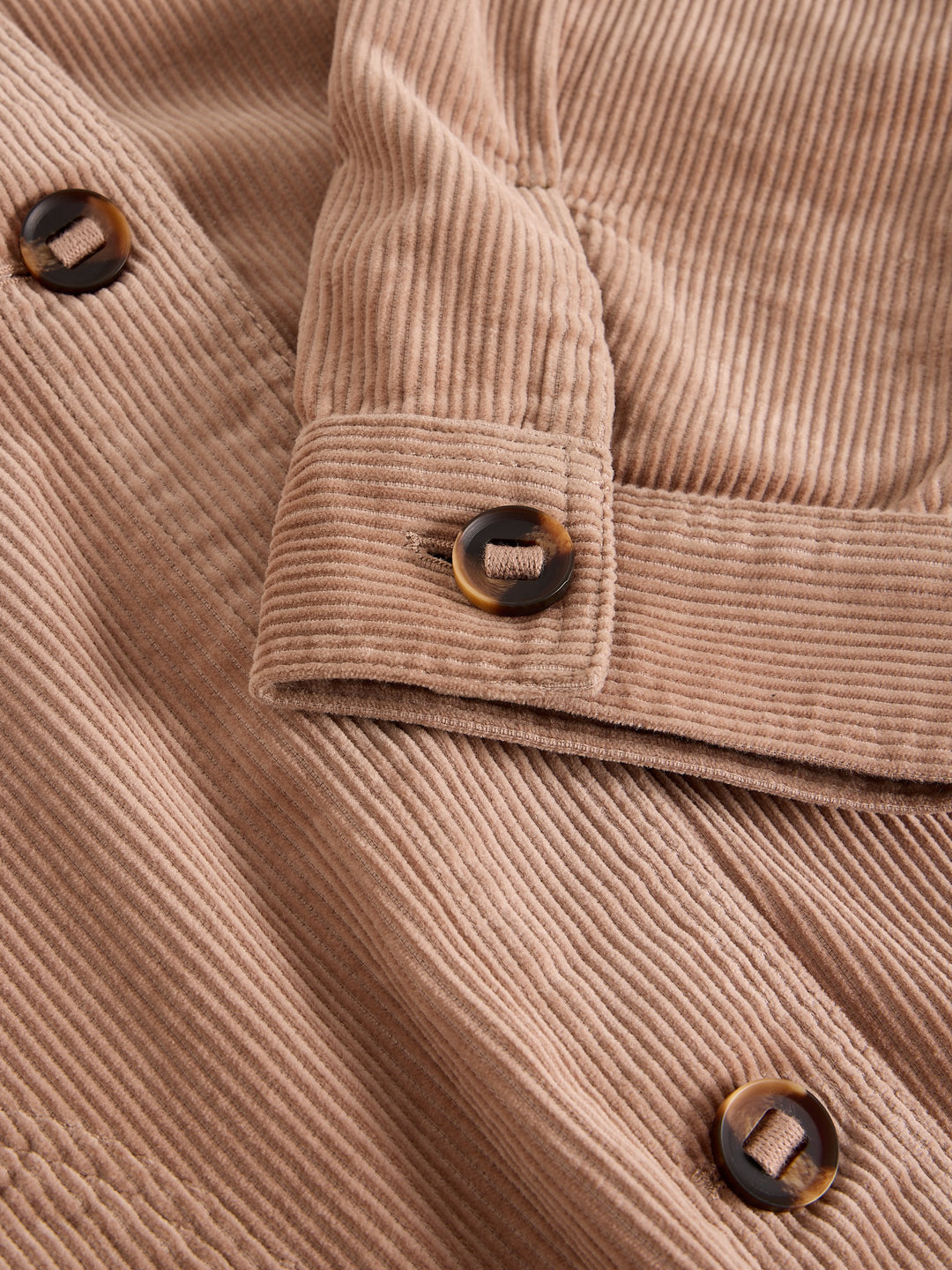 Veste côtelée couleur latté Eden