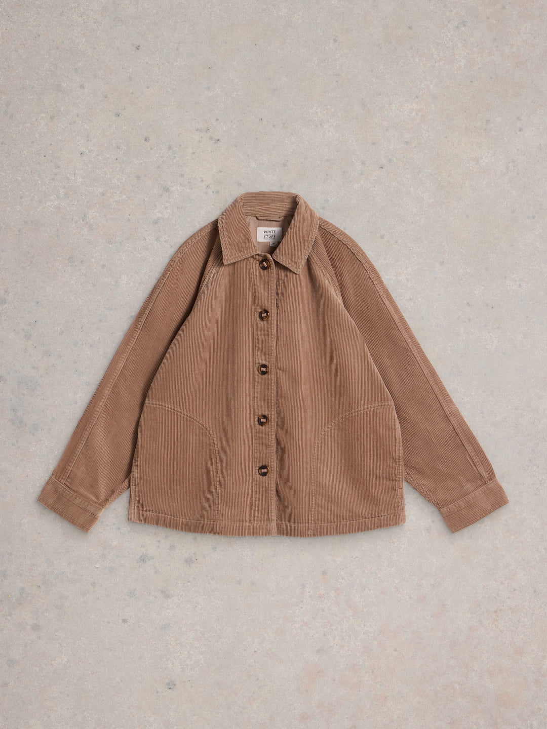 Veste côtelée couleur latté Eden