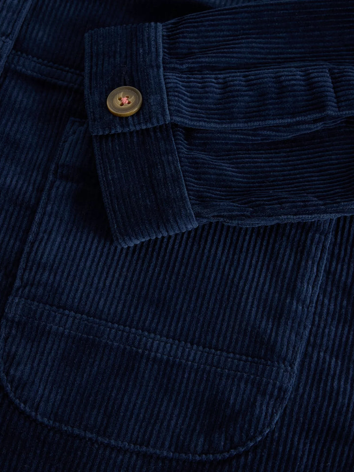 Veste boutonnée de coton biologique et lyocell - Avec col tailleur et poches