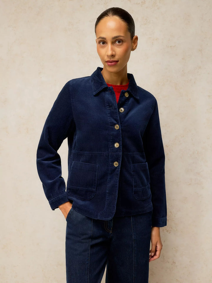 Veston de coton biologique Carrie - Avec col tailleur et poches