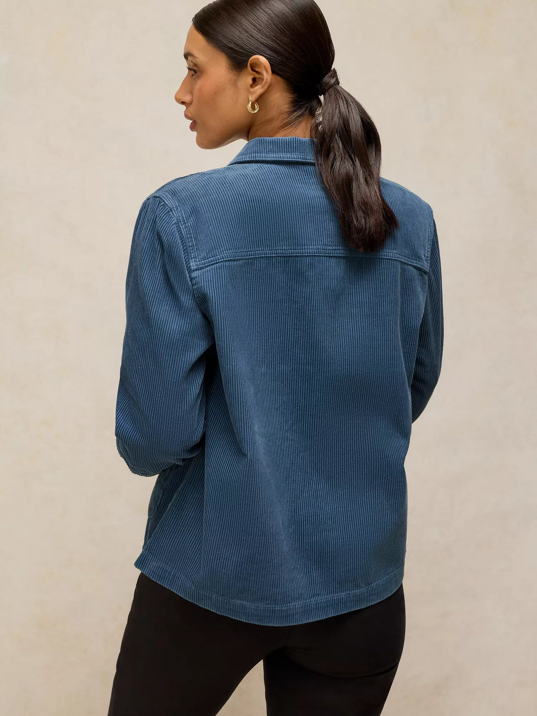 Veston de coton biologique Carrie - Avec col tailleur et poches