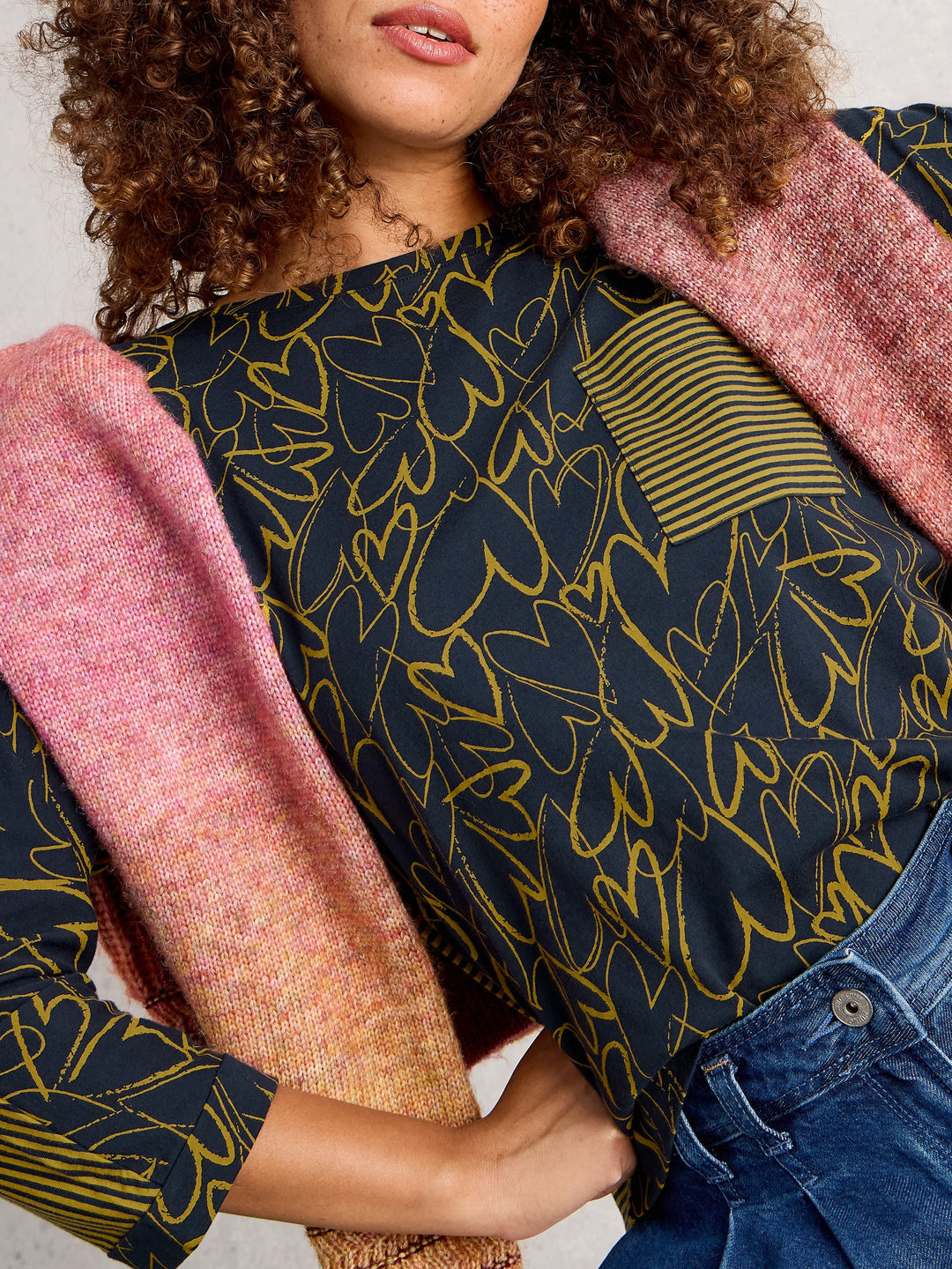 Chandail à manches trois-quarts Demi Dolman