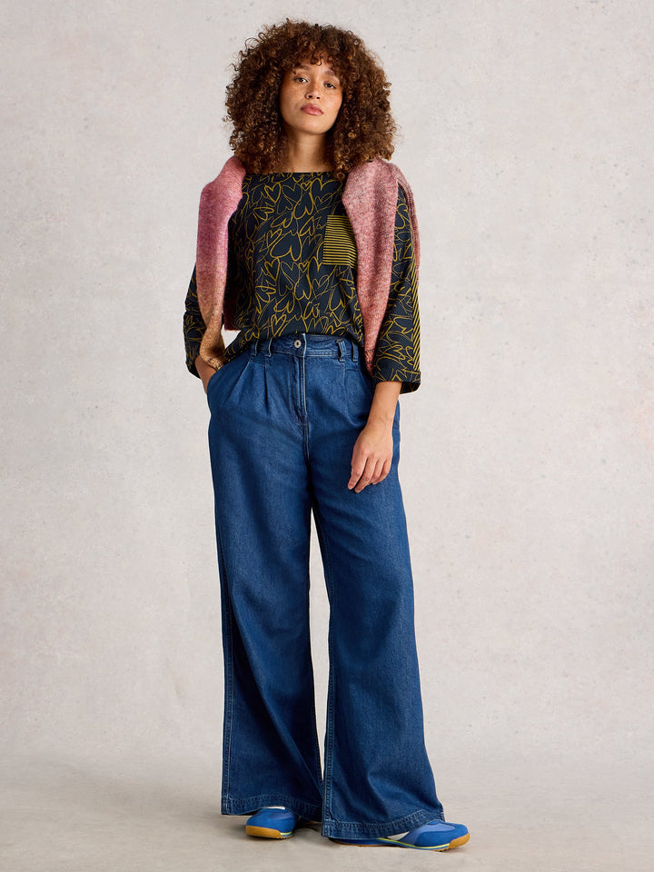 Chandail à manches trois-quarts Demi Dolman