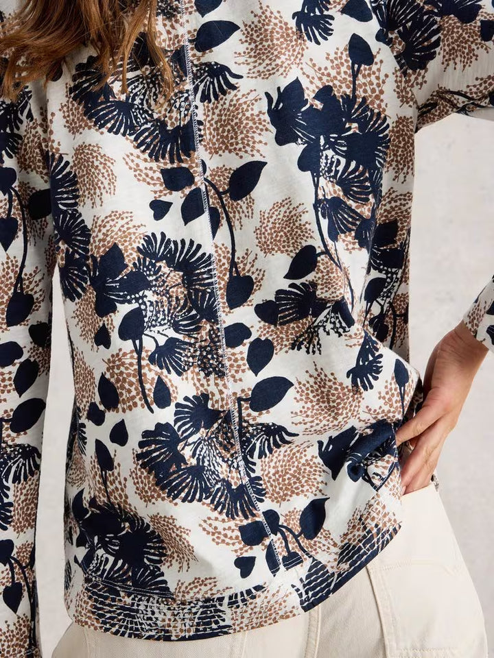 Chandail naturel floral Weaver