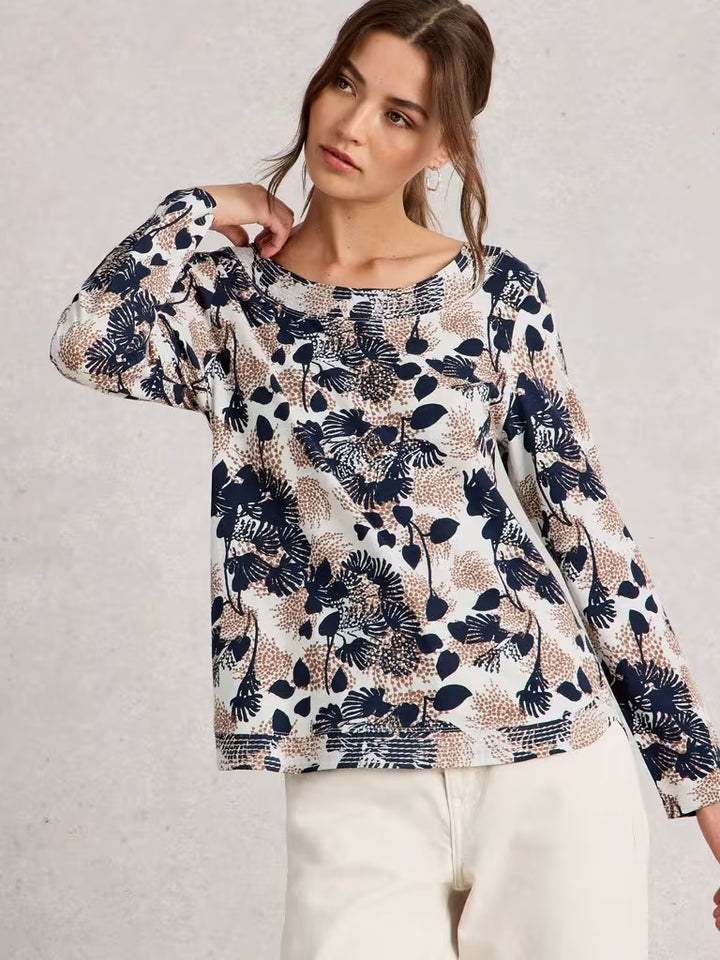 Chandail naturel floral Weaver