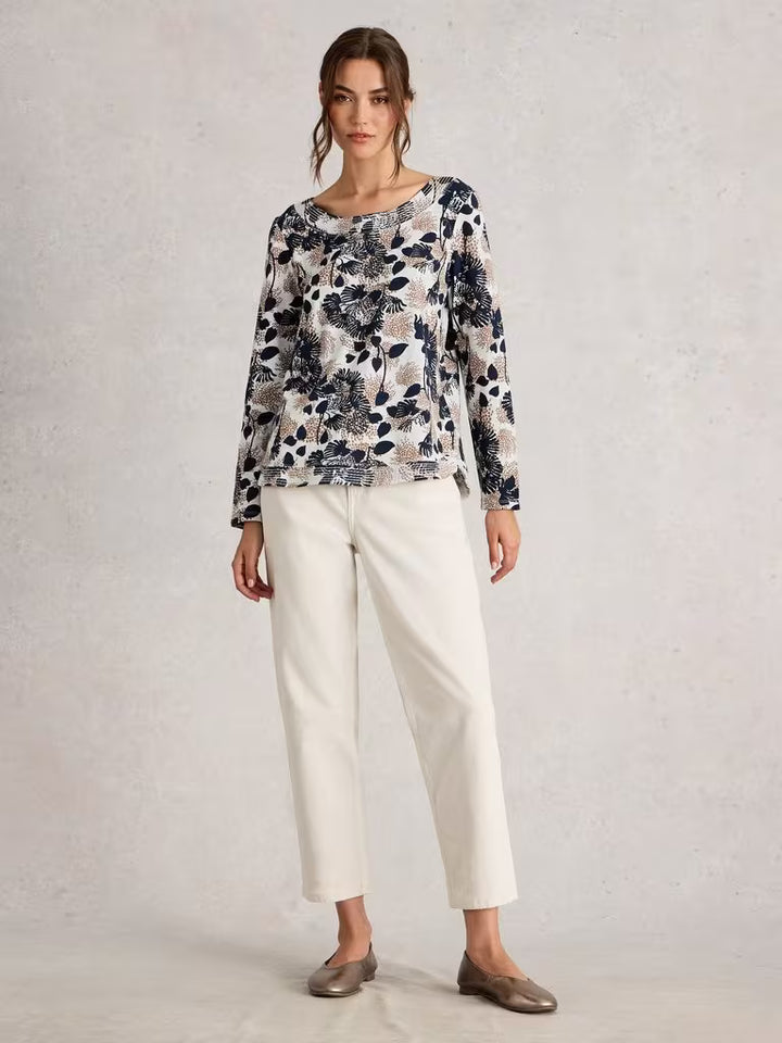 Chandail naturel floral Weaver