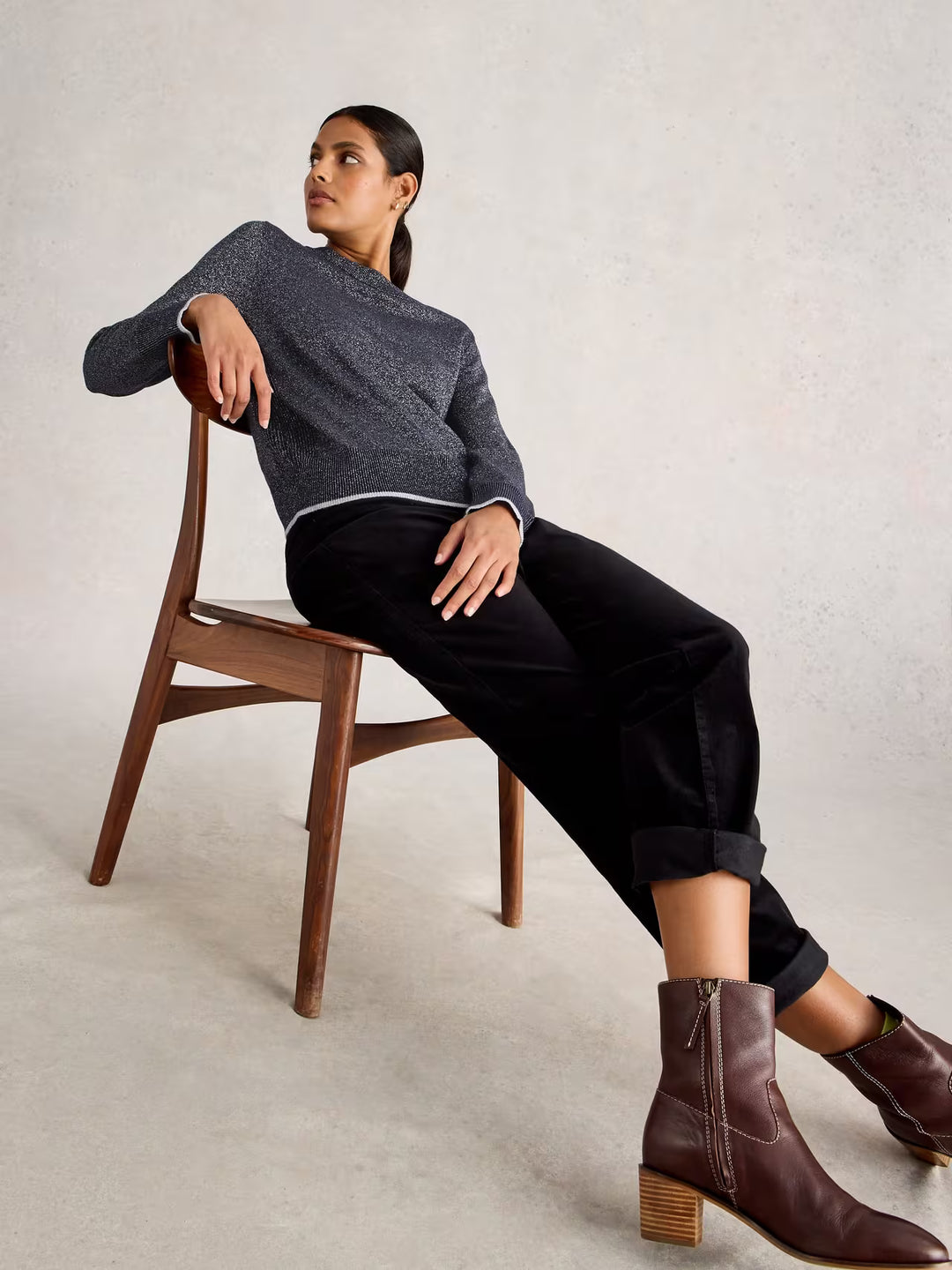 Pull à fil scintillant