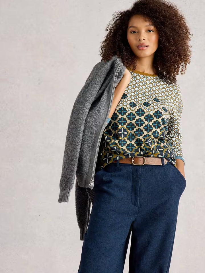 Chandail à motifs multiples Clara