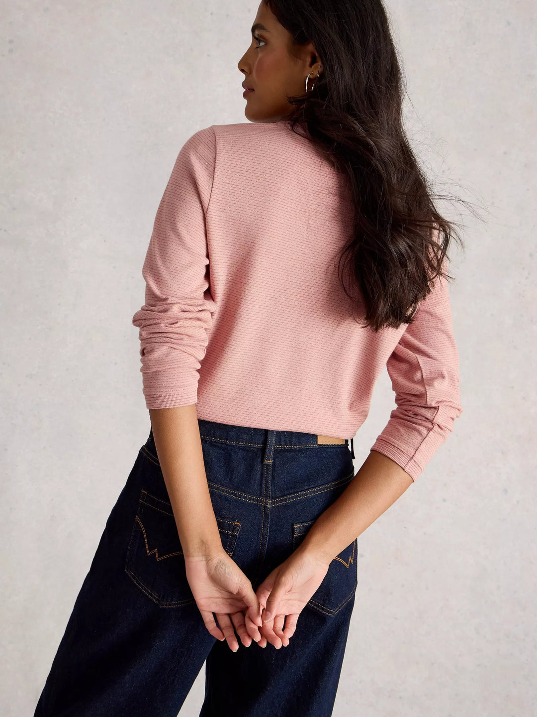 Chandail à manches longues brillant Clara