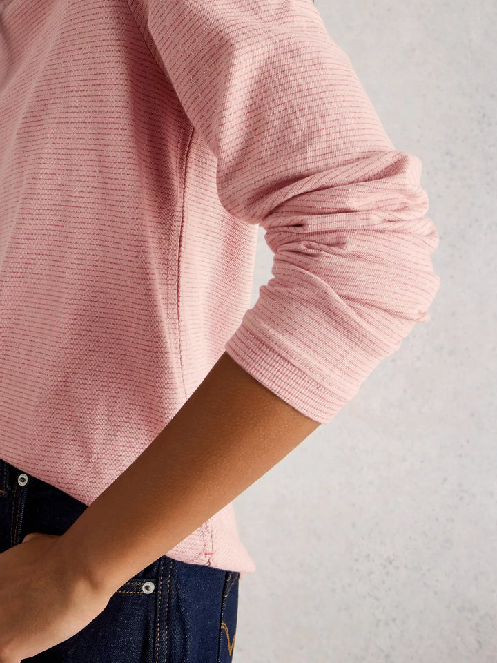 Chandail à manches longues brillant Clara