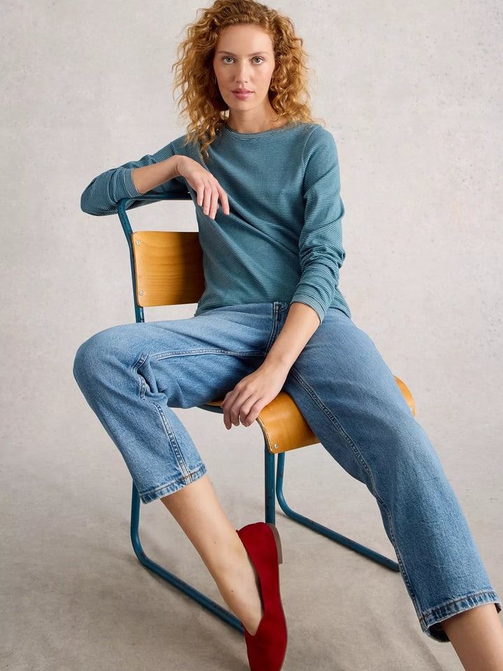 Chandail à manches longues brillant Clara