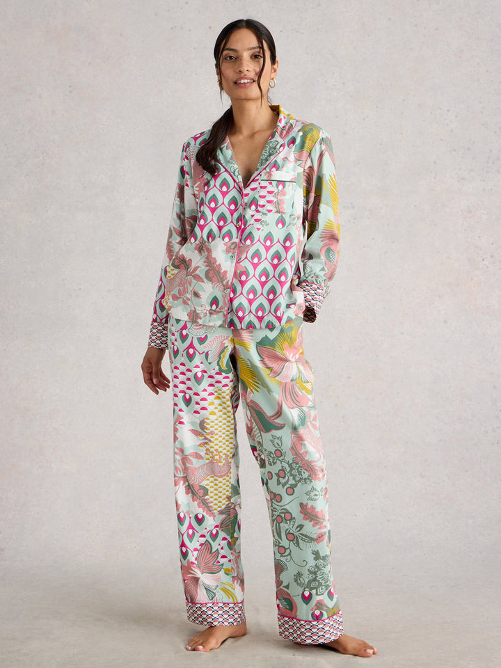 Ensemble de pyjama turquoise tout doux White Stuff