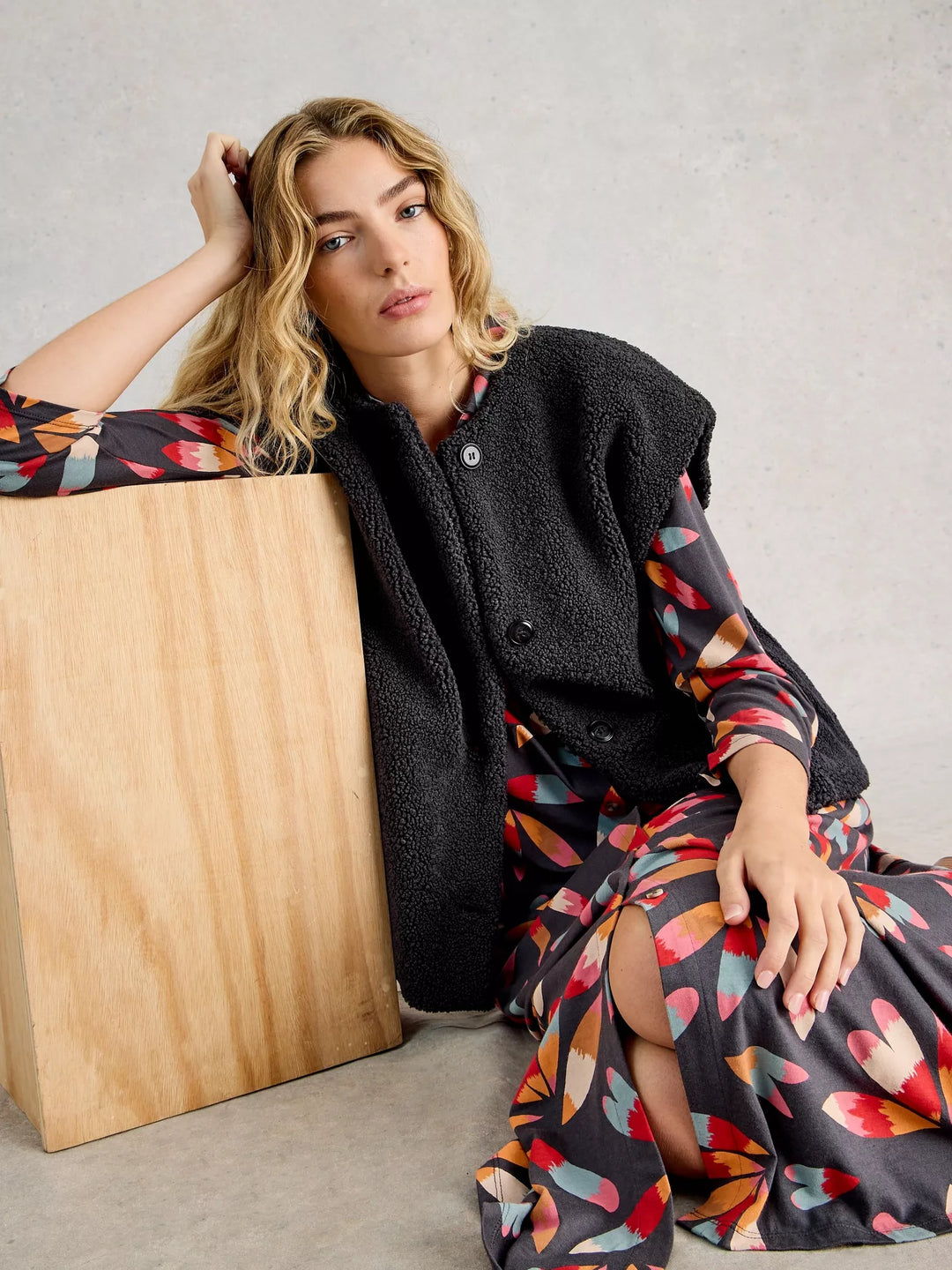 Veste en mouton sans manches Borg