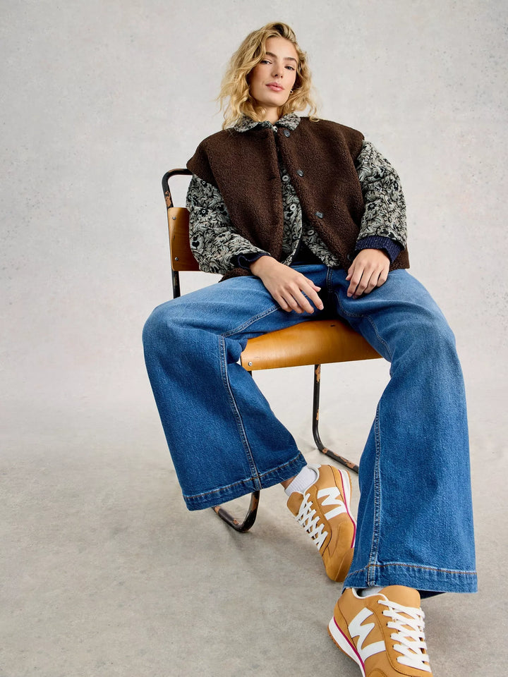 Veste en mouton sans manches Borg