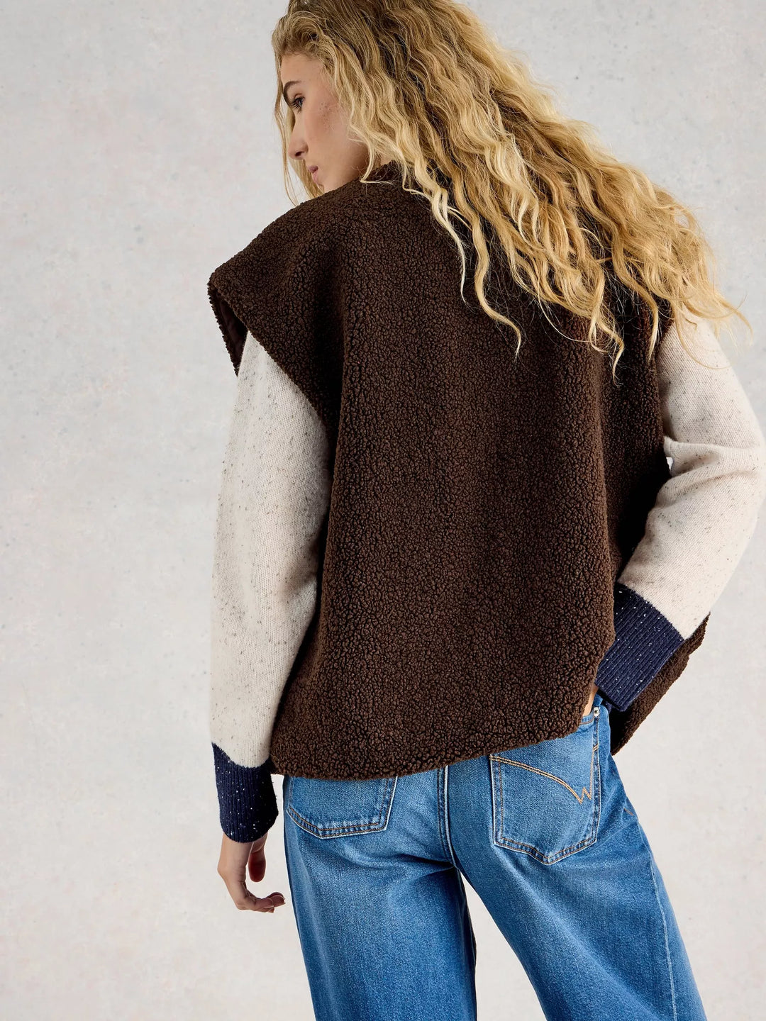 Veste en mouton sans manches Borg