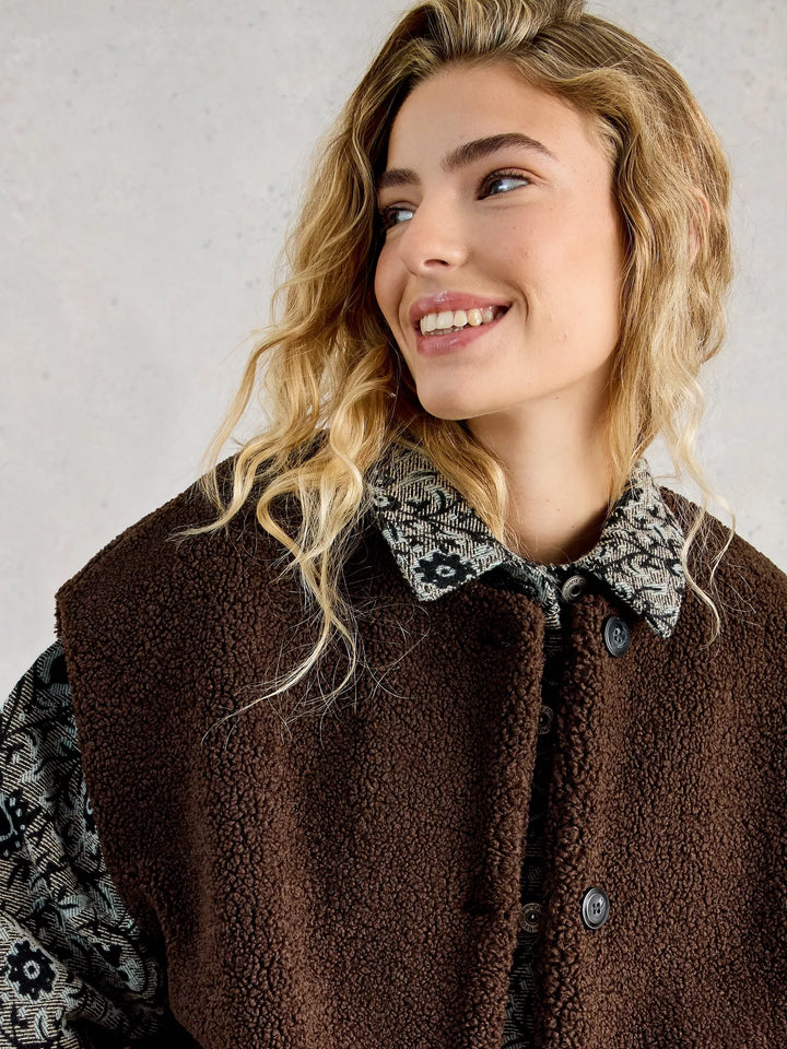 Veste en mouton sans manches Borg