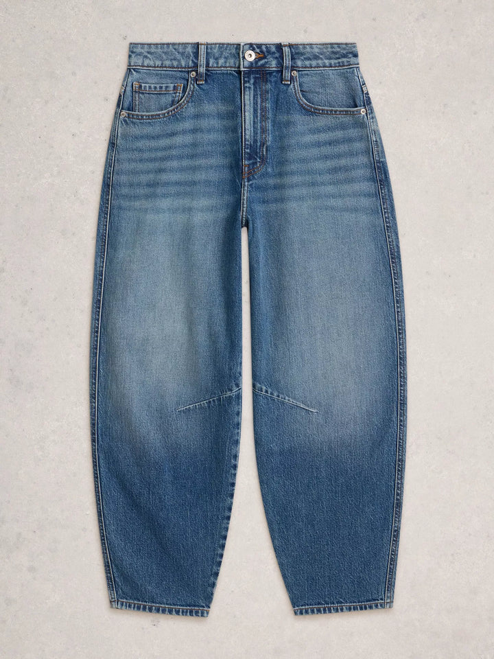 Jeans coupe décontractée longueur cheville Aubrey - Mélange de coton biologique**
