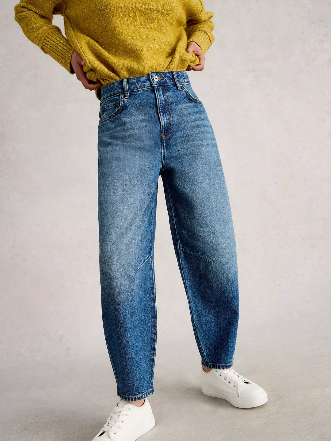 Jeans coupe décontractée longueur cheville Aubrey - Mélange de coton biologique**