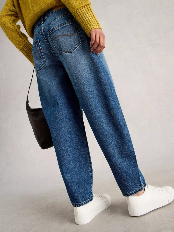 Jeans coupe décontractée longueur cheville Aubrey - Mélange de coton biologique**