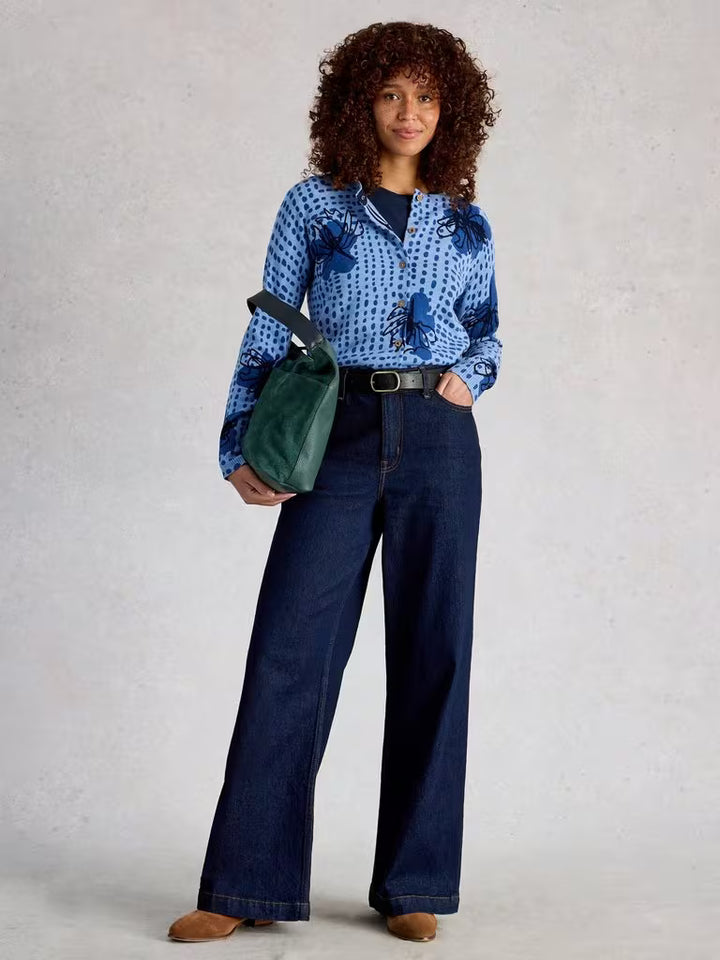 Cardigan imprimé manches longues Lulu