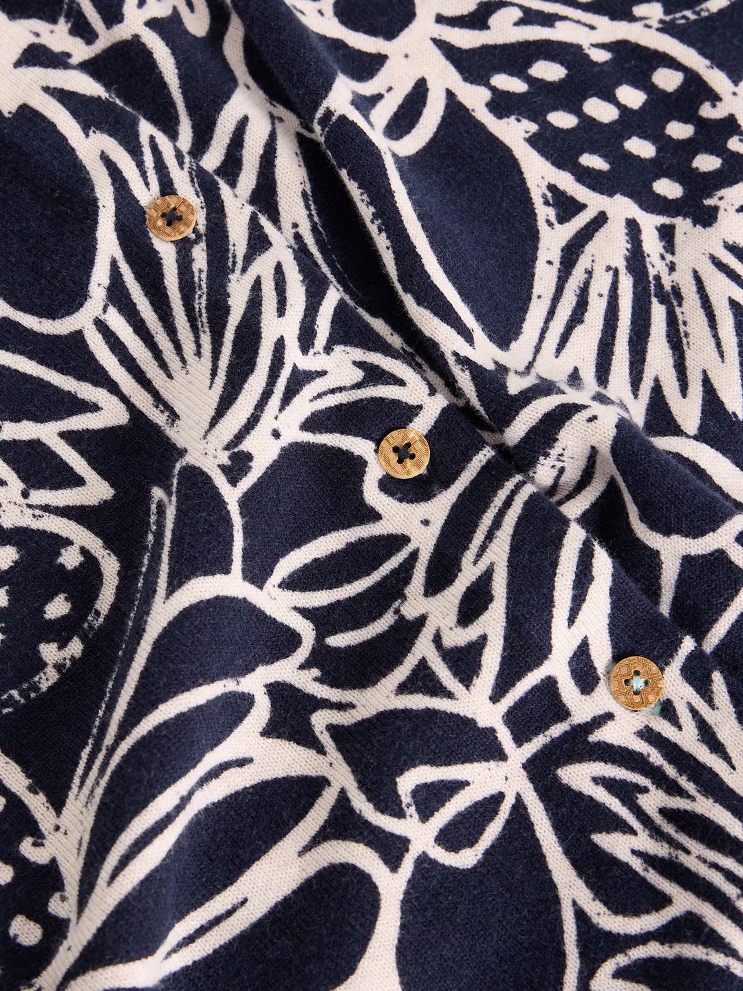 Lulu Print Cardigan - Lightweight long-sleeve organic cotton knit