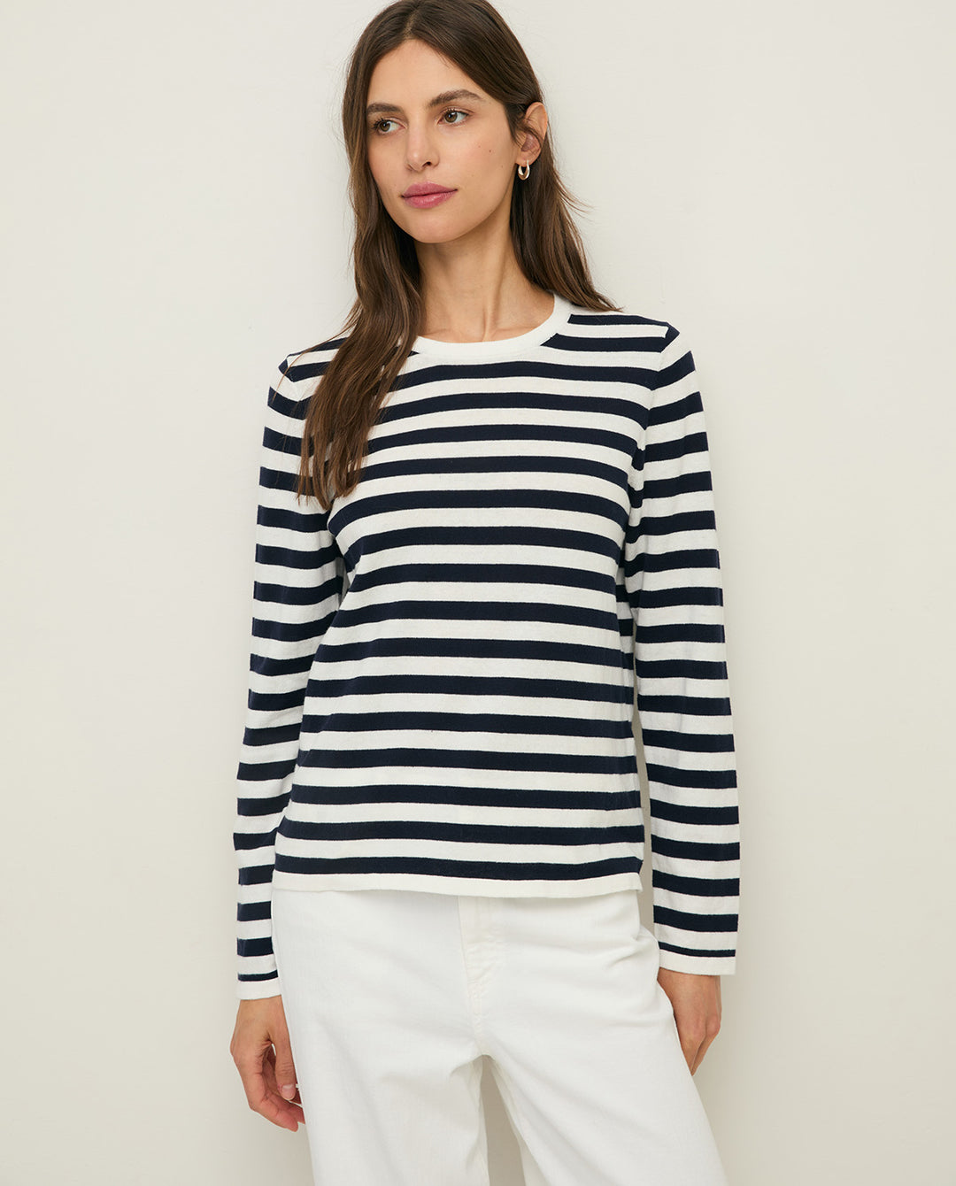 Striped sweater - Organic cotton and fine knit