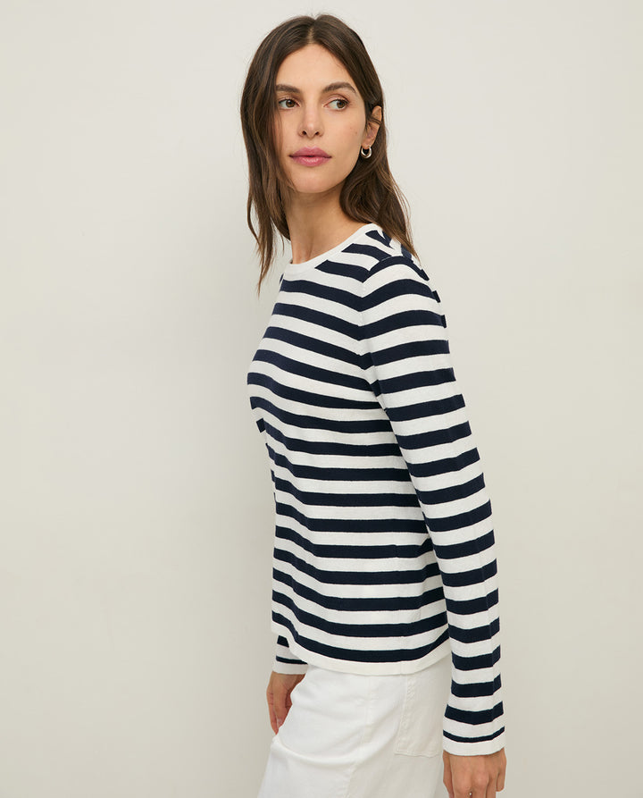Striped sweater - Organic cotton and fine knit