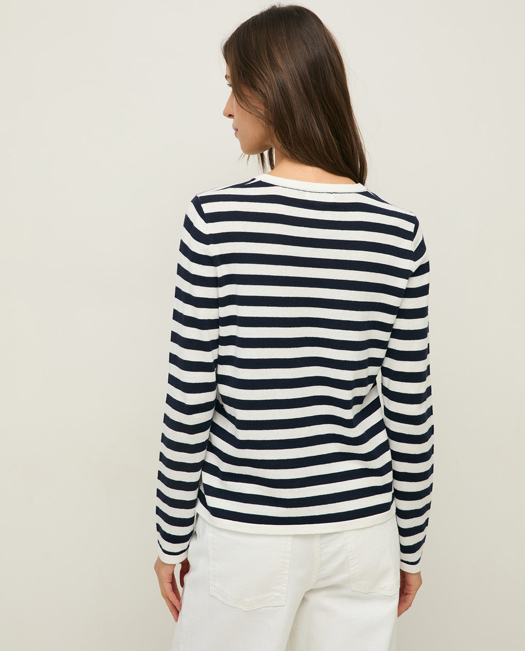 Striped sweater - Organic cotton and fine knit