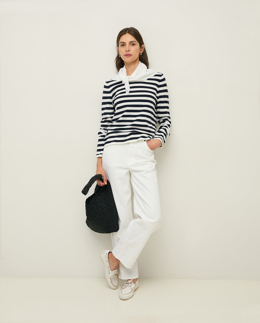 Striped sweater - Organic cotton and fine knit