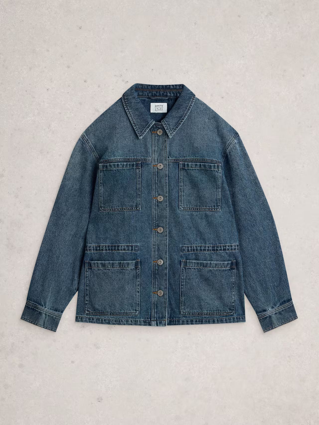 Veste en denim utilitaire Luna - Blouson ajustable en coton biologique