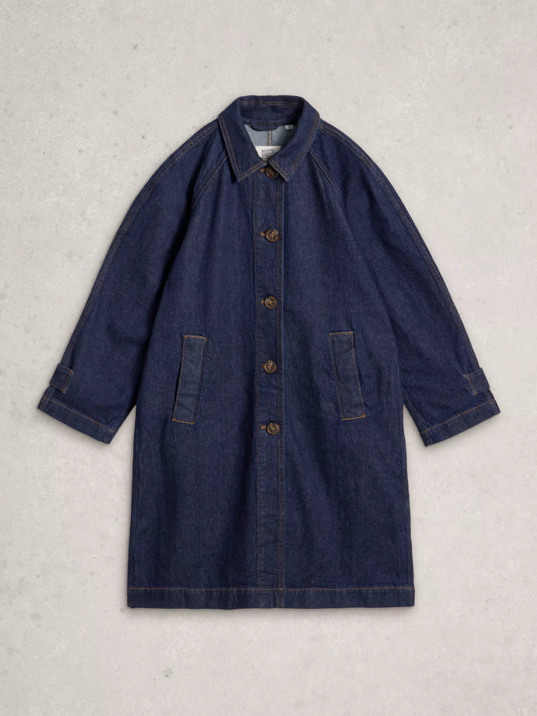 Trench long en coton biologique - Chic urbain écoresponsable**