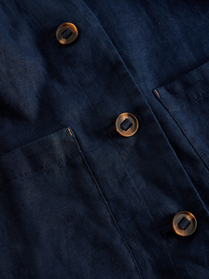 Veste légère Isabel - À col chemise et 100% lin